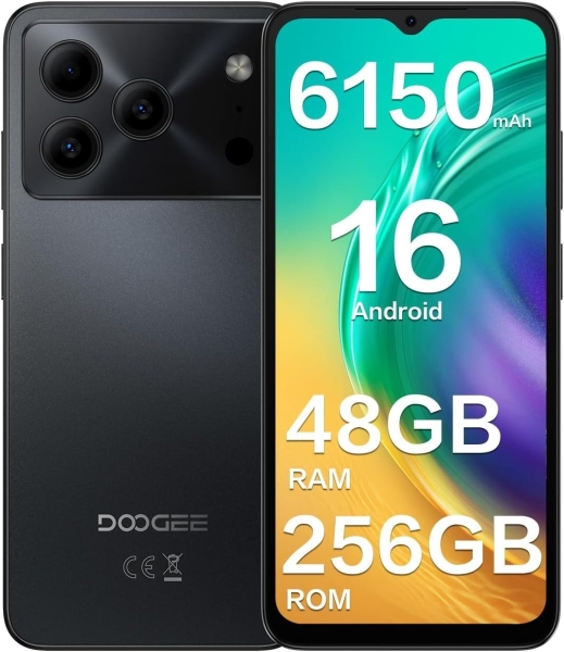 DOOGEE Note 56 Plus Handys, Android 16 Smartphone mit Gemini AI, 48GB+25