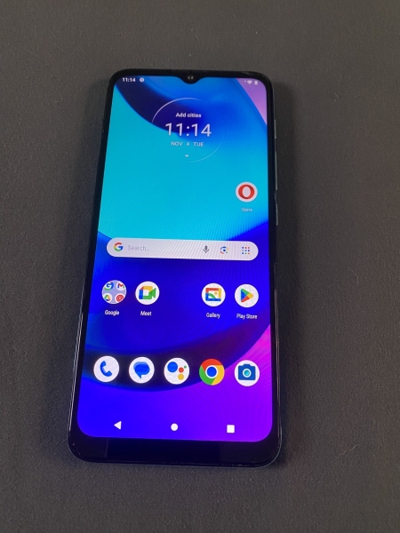 Motorola Moto E20 blau entsperrt 32GB 6,5″ 13MP 2GB Android Smartphone gesprungen