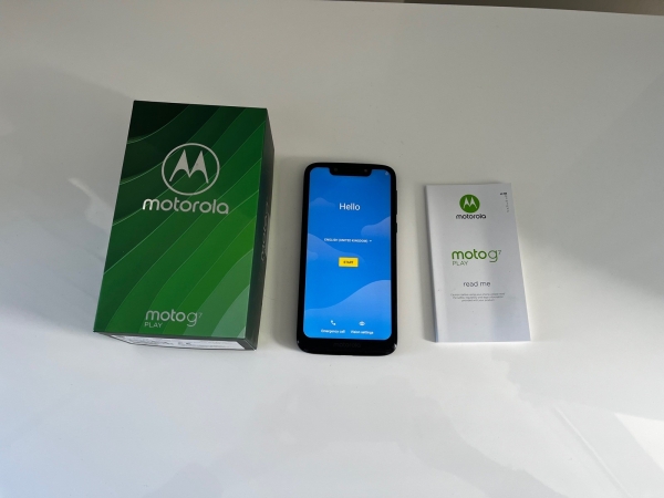 Motorola Moto Android Smartphone G7 Play 32GB schwarz Handy mit Karton.