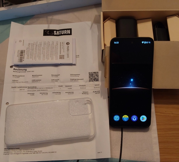 Motorola Moto G34 5G Smartphone 128GB 4GB RAM Top Zustand Rechnung