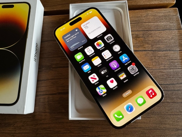 Apple iPhone 14 Pro Max 5G Smartphone 1TB entsperrt GOLD 78% Akkulaufzeit