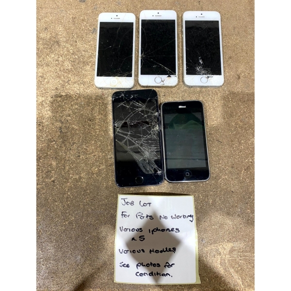 Restposten 5 Apple A1429, A1457, A1688 & A1241 Smartphone Single Sim – für Ersatzteile