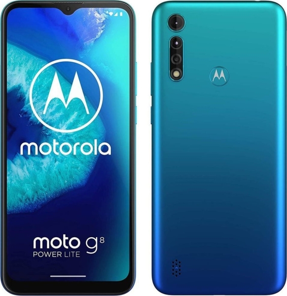 Motorola Moto G8 Power Lite – 4/64GB Arctic Blue Handy ohne Takt