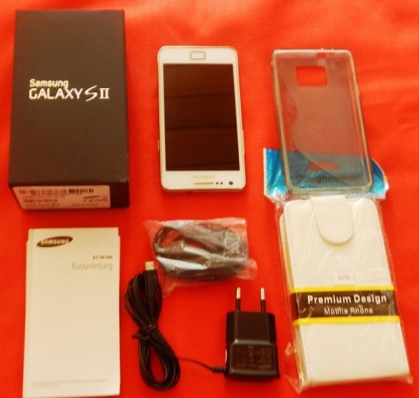 Samsung Galaxy S2 GT-i9100 4,3 ZollSmartphone. Ohne Simlock mit OVP weiß