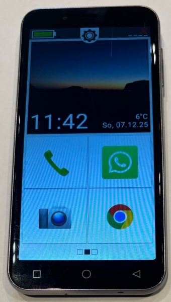 Senioren Smartphone Emporia Smart 4  Schwarz (Ohne Simlock)