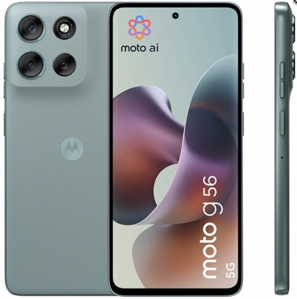 Motorola G56 5G 256 GB Handy Smartphone, grau  Pantone Mist