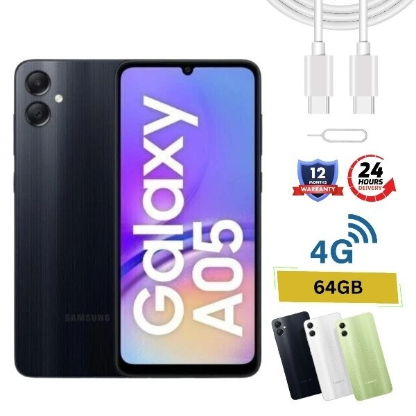 Samsung Galaxy A05-64GB-128GB Dual Sim entsperrt Smartphone Modell 2024 neu versiegelt
