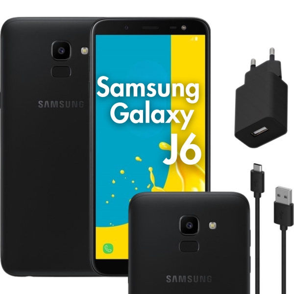 Smartphone Samsung Galaxy J6 3/32GB SM-J600F/DS LTE Schwarz | Zustand: Sehr gut