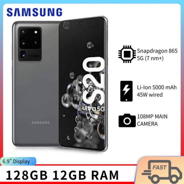 Neu Samsung Galaxy S20 Ultra 5G 128GB Ohne Vertrag Smartphone Handy Alle Farben