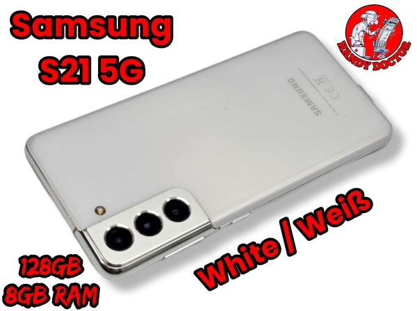 Samsung Galaxy S21 5G 128GB 8GB RAM Weiß Smartphone – TOP ZUSTAND – BLITZVERSAND