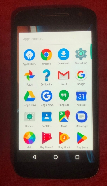 Motorola MOTO G4,  XT1622, 16 GB Ohne Simlock Android Smartphone incl. MwSt