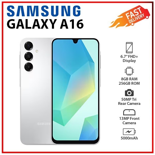 (New) Samsung Galaxy A16 4G 8GB+256GB GREY Dual SIM Unlocked Android Smartphone