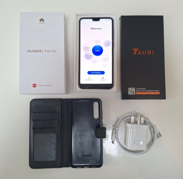 Huawei P20 Pro Smartphone CLT-L09, schwarz, 128GB, entsperrt, Top Zustand