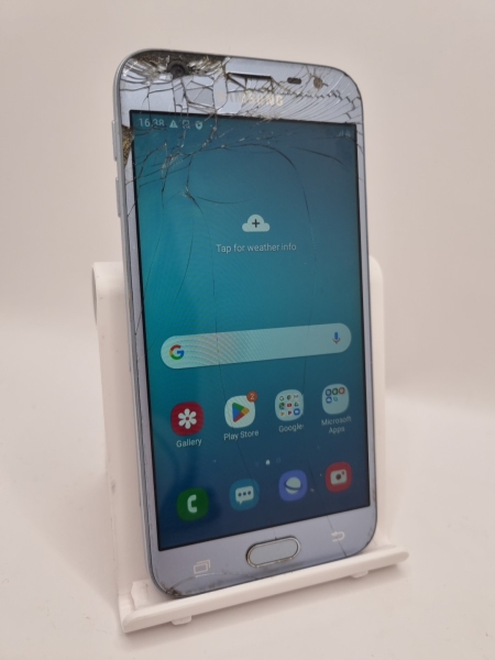 Samsung Galaxy J3 2017 hellblau entsperrt 16GB 13MP Android Smartphone gesprungen