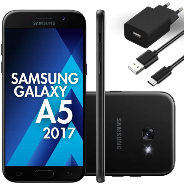 Smartphone Samsung Galaxy A5 2017 A520F Schwarz ohne Simlock | Zustand: Gut