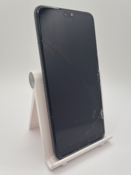 Huawei P20 schwarz 128GB 5,8″ 20MP Android Smartphone gesprungen defekt #B