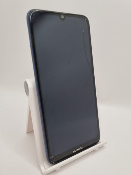Huawei Y6 2019 blau 32GB 6,1″ 13MP Android Smartphone gesprungen defekt #D