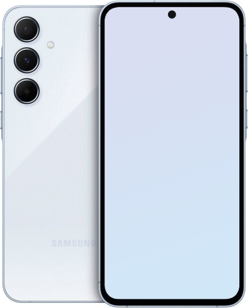 Samsung Galaxy A55 5G Dual-SIM 128 GB blau Smartphone Handy Android WOW