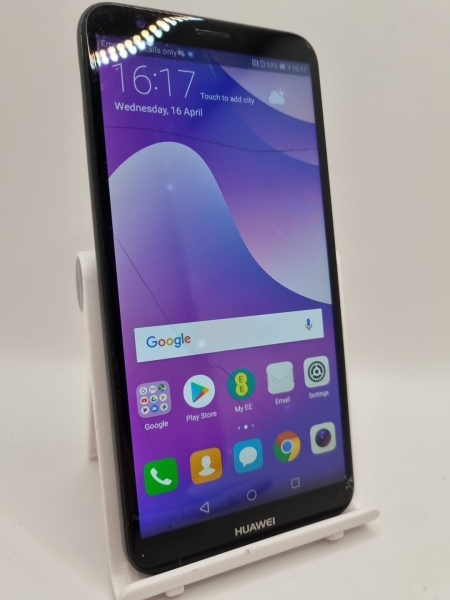 Huawei Y7 2018 schwarz entsperrt 16GB 2GB 5,99″ Android Smartphone gesprungen