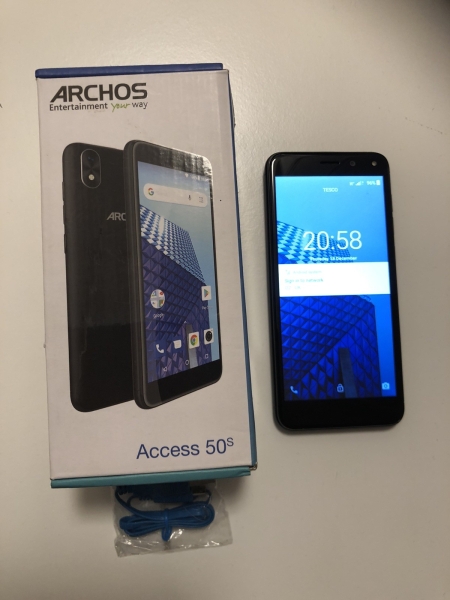 Archos 50s Dual SIM 8GB schwarz Handy Smartphone 02 – Originalverpackt kaum benutzt