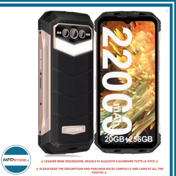 Smartphone DOOGEE S100 Pro Rugged 20GB+256GB Batterie 22000mAh