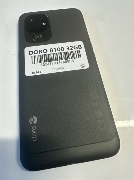 Doro 8100 4G Smartphone – 32GB – entsperrt – grau – 6,1″ – DSB-0400 – UK am nächsten Tag