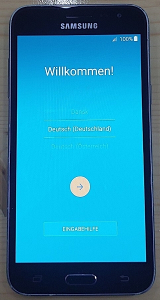 Samsung Galaxy J3 2016 8GB Schwarz Dual Sim Android Smartphone LTE SM-J320F/DS