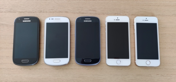 Smartphone Sammlung Konvolut Set Apple iPhone Samsung Defekt für Bastler