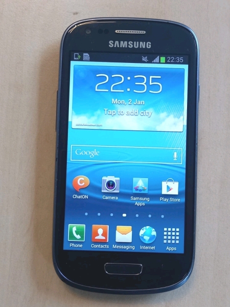 Samsung Galaxy Slll mini blau 8GB entsperrt Smartphone GT-I8191n