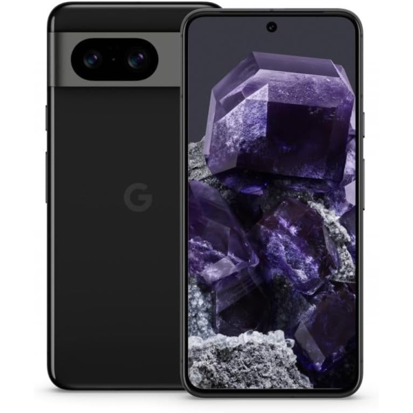Google Pixel 8 5G schwarz/grau 128GB werkseitig entsperrt Android Smartphone A+