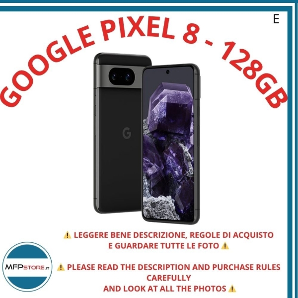 Smartphone Google Pixel 8 – 128 GB Schwarz – Android Leistungsstark Und Sicher –