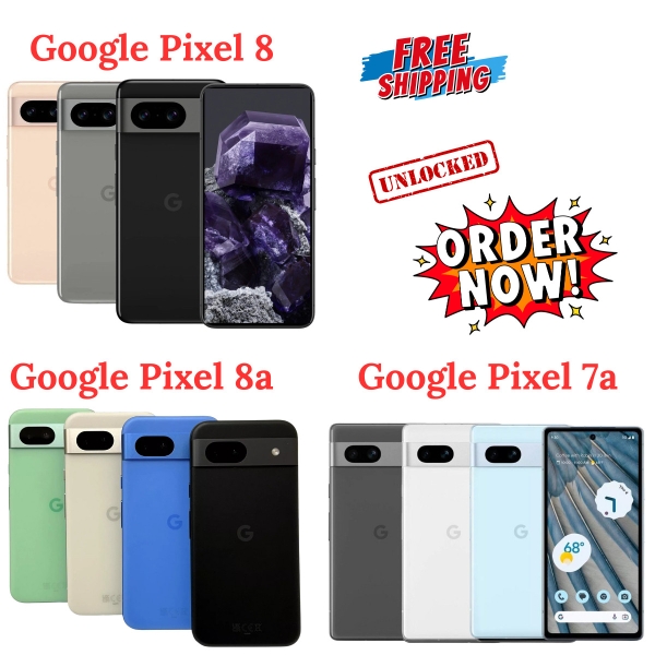 Google Pixel 7a Pixel 8 Pixel 8a 5G 128GB entsperrt Smartphones makellos A+