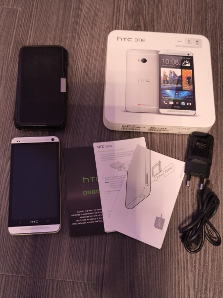 HTC One M7 801n Silber 32GB Android Smartphone ohne SIM-Lock, sehr guter Zustand