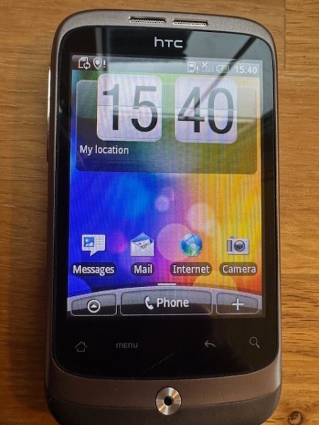 HTC Wildfire A3333 Smartphone (entsperrt) – Silber Top Zustand