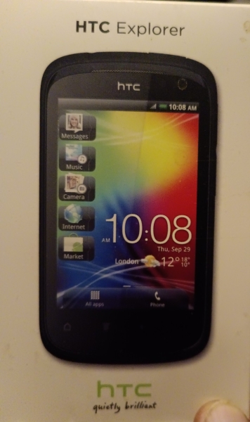 HTC Explorer – Schwarz (Ohne Simlock) Smartphone