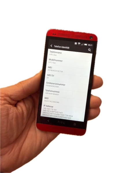 Zweithandy gebraucht geprüft Android 5 Rot HTC One M7 32GB • Smartphone