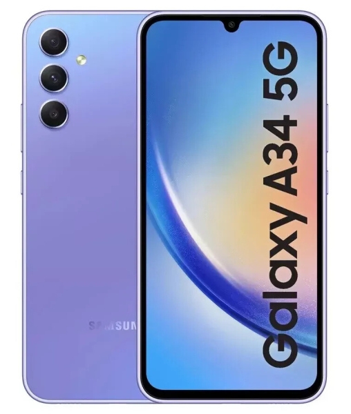 Samsung Galaxy A34 5G (Dual-SIM) – 128GB – Awesome Violet (entsperrt) Smartphone
