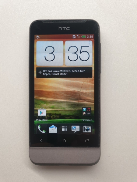 HTC  One V – 4GB – Grau (Ohne Simlock) Smartphone Bubbles on Screen