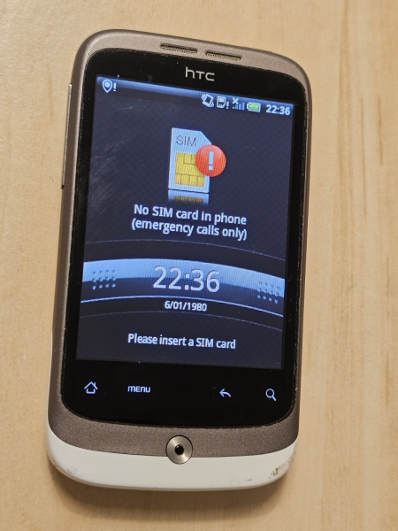 HTC Wildfire A3333 braun/weiß Smartphone