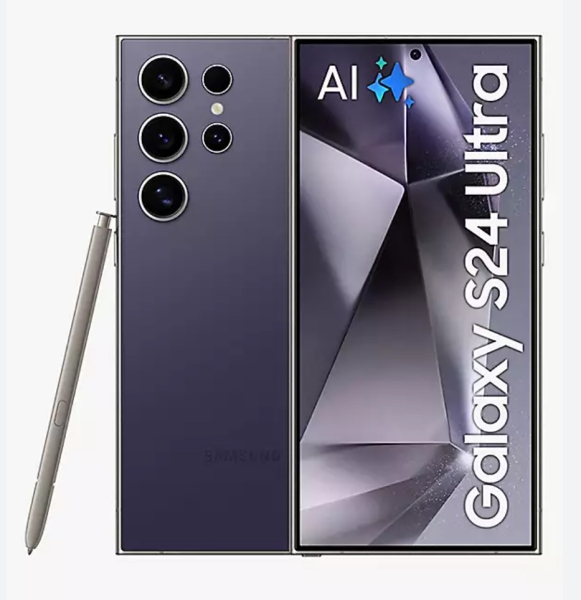Samsung Galaxy S24 Ultra 5G Smartphone 256GB Lila Samsung Garantie UK-A Klasse