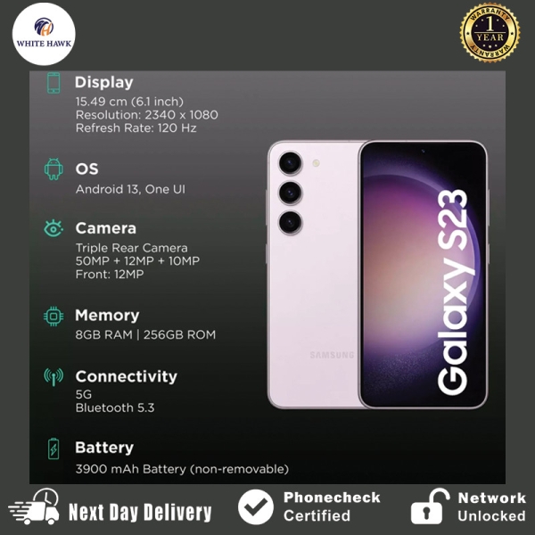 Samsung Galaxy S23 5G 128GB-256GB Smartphone Dual Sim Entsperren *Klasse A erneuert**