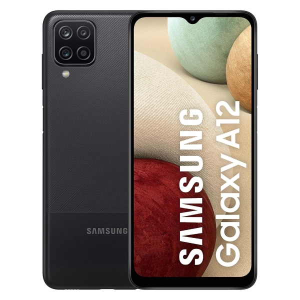 Samsung Galaxy A12 A125F 64GB schwarz (entsperrt) Dual Sim Smartphone Displayschaden