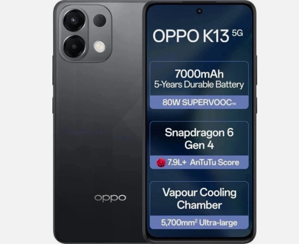 Oppo K13 Smartphone Prism Black 128GB (Entsperrt) Screenburn Android C-Ware