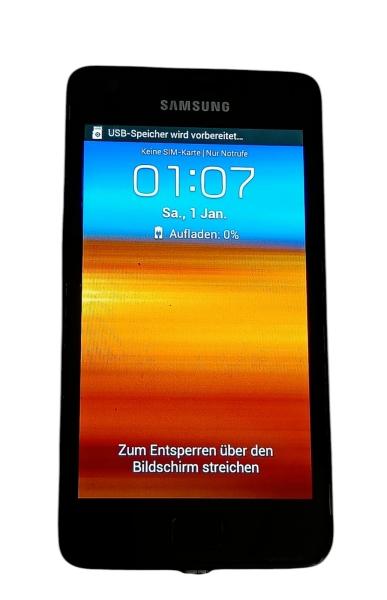 Samsung Galaxy S II GT-I9100 16GB Smartphone Handy schwarz ohne Sim Lock