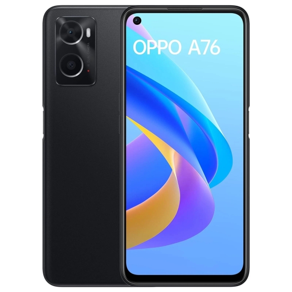 Oppo A76 128GB Glowing Black Dual SIM entsperrt Smartphone – Top Zustand