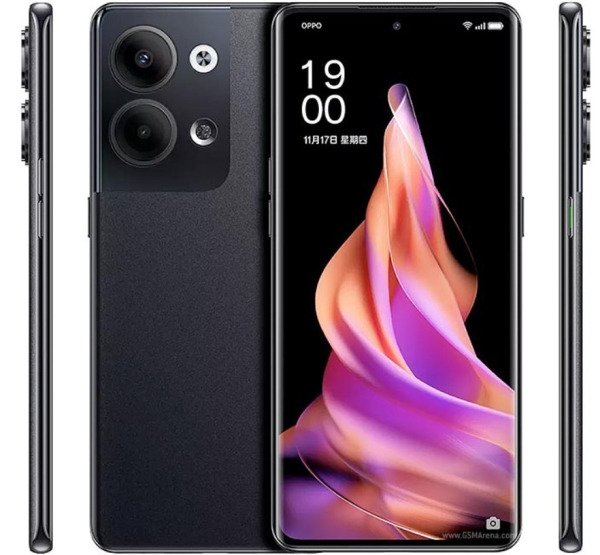 Neu Oppo Reno 9 schwarz 256/12GB 5G Dual Sim werkseitig entsperrt Smartphone