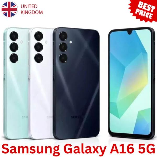 NEU Samsung Galaxy A16 5G schwarz 128GB 4GB Dual-SIM entsperrt SIMFree Smartphone