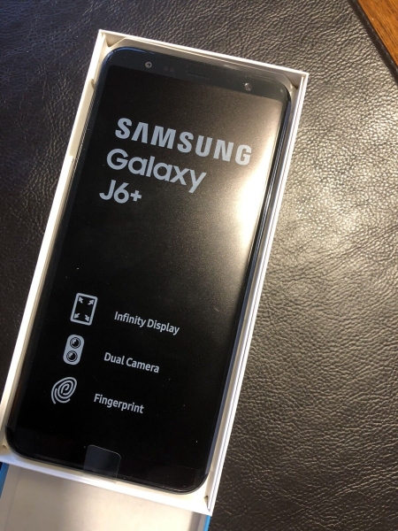 Samsung Galaxy J6+ Plus SM-J610F 32GB Android entsperrt Smartphone schwarz geöffnet