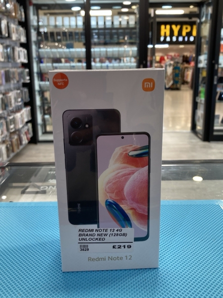 Xiaomi Redmi Note 12 4G Smartphone 128GB, Onyx Grey, Dual SIM, entsperrt