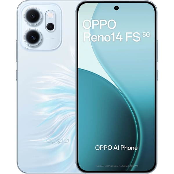 Smartphone OPPO Reno 14FS 5G 6,57″ 12+512GB Opal Blau